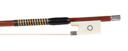 English DUPUY A PARIS silver & ivory violin bow, round stick 64.1 grams | Metzler Violins