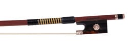 English A.R. BULTITUDE violin bow, tortoise shell, chased rose-gold mountings, gold Tudor Rose Inlays, octagonal stick | Metzler Violins