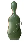BAM France BAM Graffiti Hightech Slim Cello Case, Green with orange seal | Metzler Violins