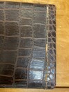 Vintage faux alligator oblong case, green velvet interior | Metzler Violins