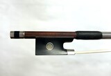 Donald COHEN silver-mounted round Pernambuco violin bow, USA, 60.5g