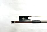 Donald COHEN silver-mounted round Pernambuco violin bow, USA, 60.5g