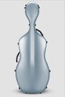 Eastman cello case, ABS plastic, hardshell with wheels, Sky Blue