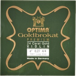 Lenzner Goldbrokat violin E, 24k gold, 27 loop