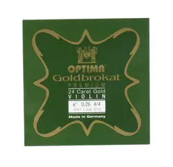 Lenzner Goldbrokat violin E, 24k gold, 26 gauge, loop-end | Metzler Violins