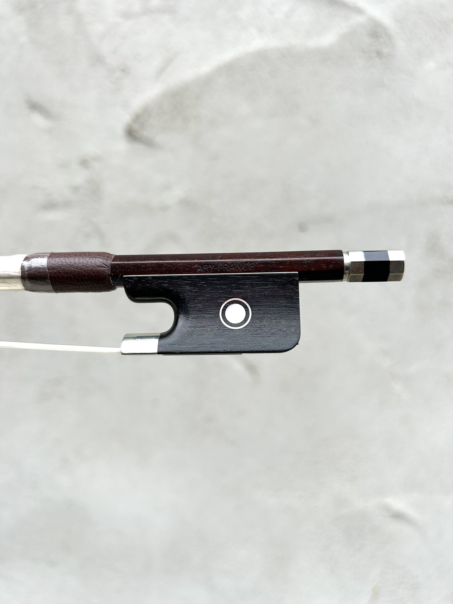 French ARY France Selection viola bow, nickel-mounted, pernambuco, FRANCE