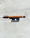 French ARY D'Argent Prestige viola bow, silver-mounted, pernambuco, 71.1 g. FRANCE