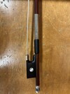 JonPaul JonPaul Carrera carbon-fiber violin bow, silver, USA, with pearl inlaid button facets
