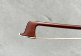 Fleur-de-Lys inlay violin bow, nickel-mounted, brazilwood
