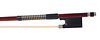 Unbranded pernambuco violin bow, silver-mounted, possibly from the Siefried workshop
