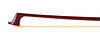 Unbranded pernambuco violin bow, silver-mounted, 63.1g., possibly from the Siefried workshop