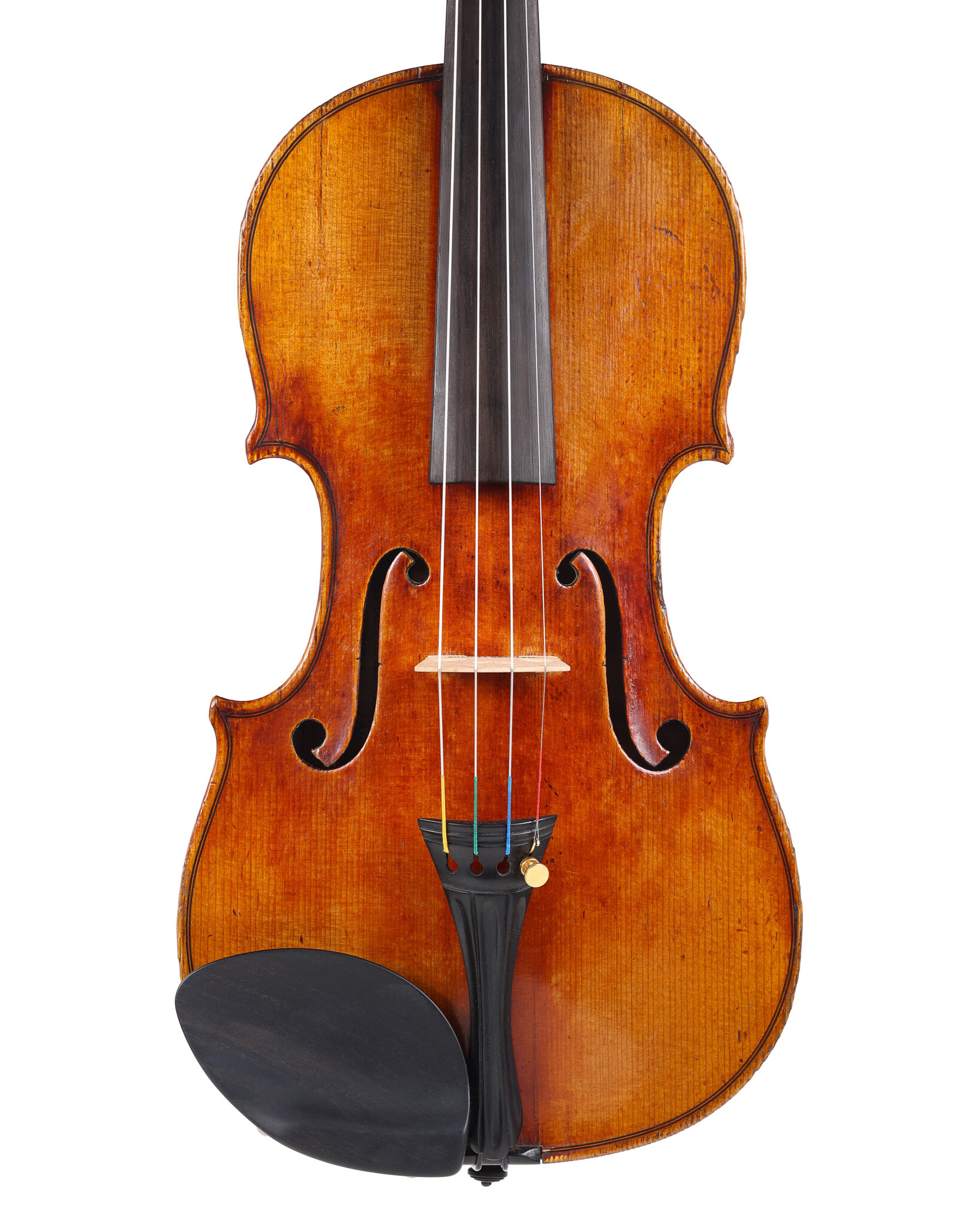 French BERNARDEL label composite violin, late 19th c., French