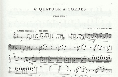 LudwigMasters Martinu: String Quartet No. 6, H. 312 (String Quartet) | Metzler Violins