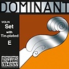 Thomastik-Infeld DOMINANT 4/4 violin string set by Thomastik-Infeld, medium, tin-plated E with removable ball end, aluminum D