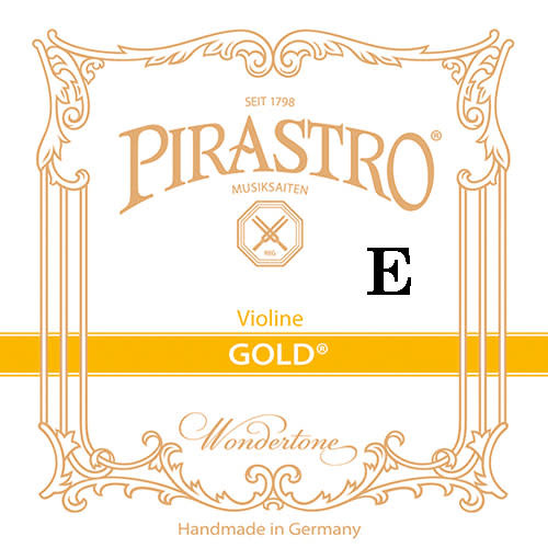 Pirastro Pirastro GOLD violin E string, steel, light, ball