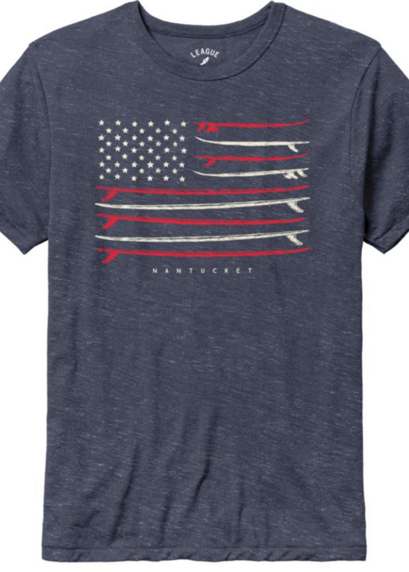 League League Unisex Tee Surfboard Flag