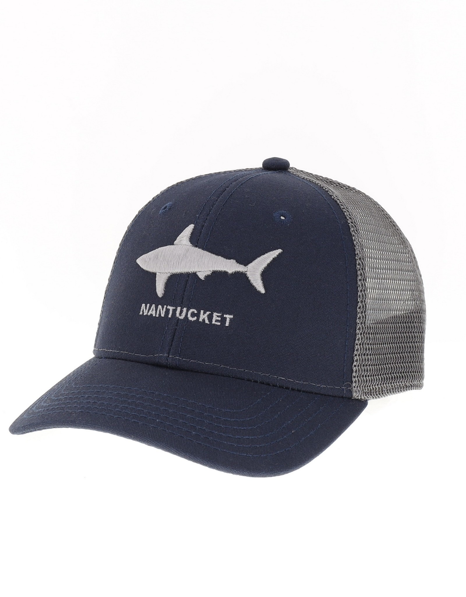 Legacy Youth Hat Trucker Shark Over Nantucket - Annie and the Tees Inc