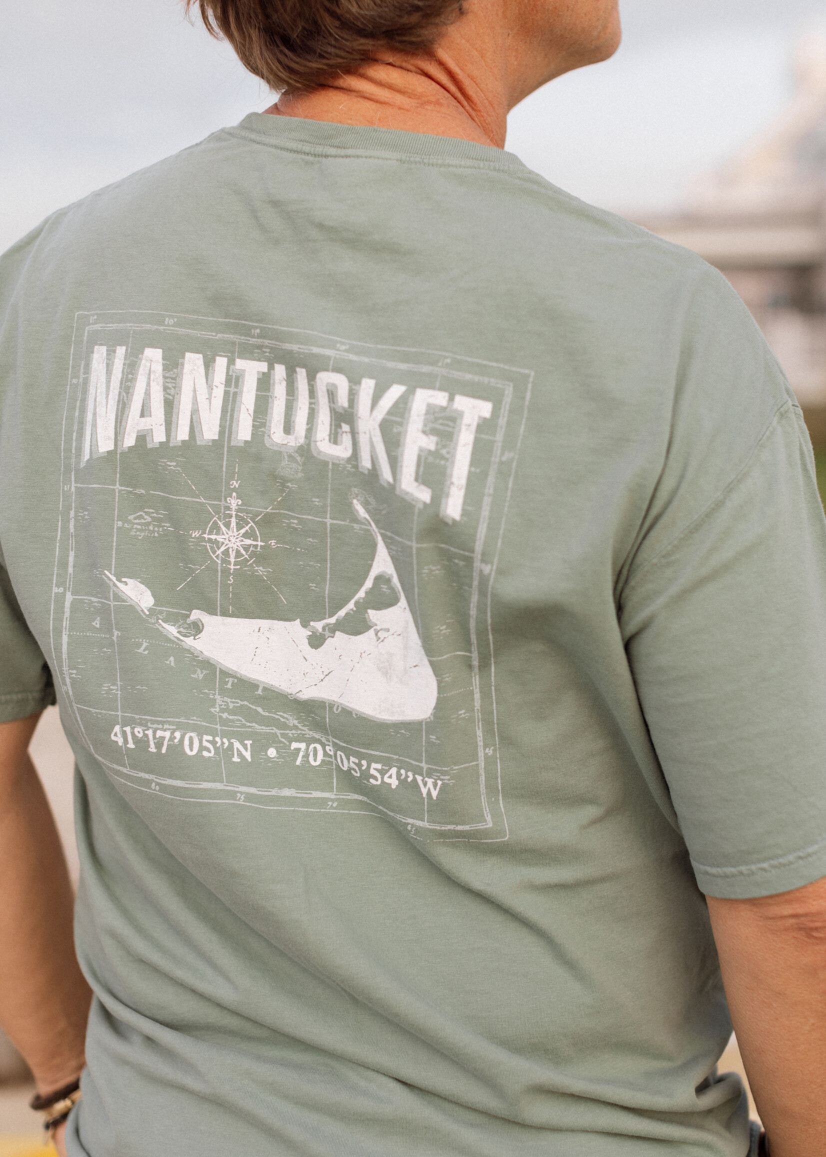 Comfort Colors Comfort Wash Unisex Tee Nautical Map
