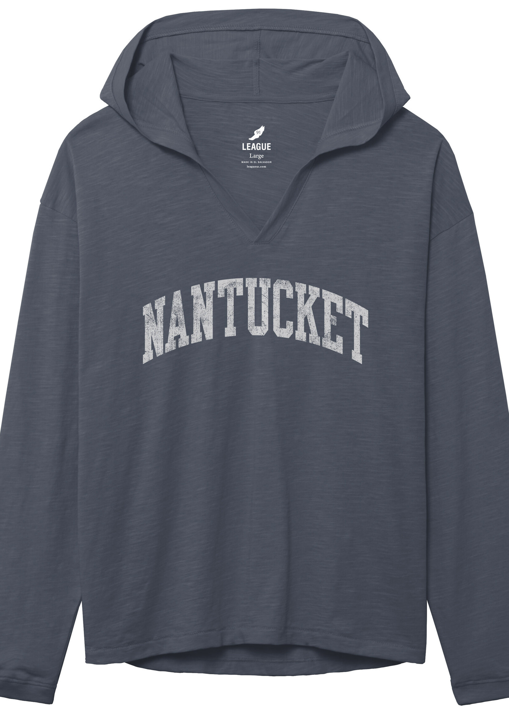 League League Ladies Long Sleeve Hood with Arch