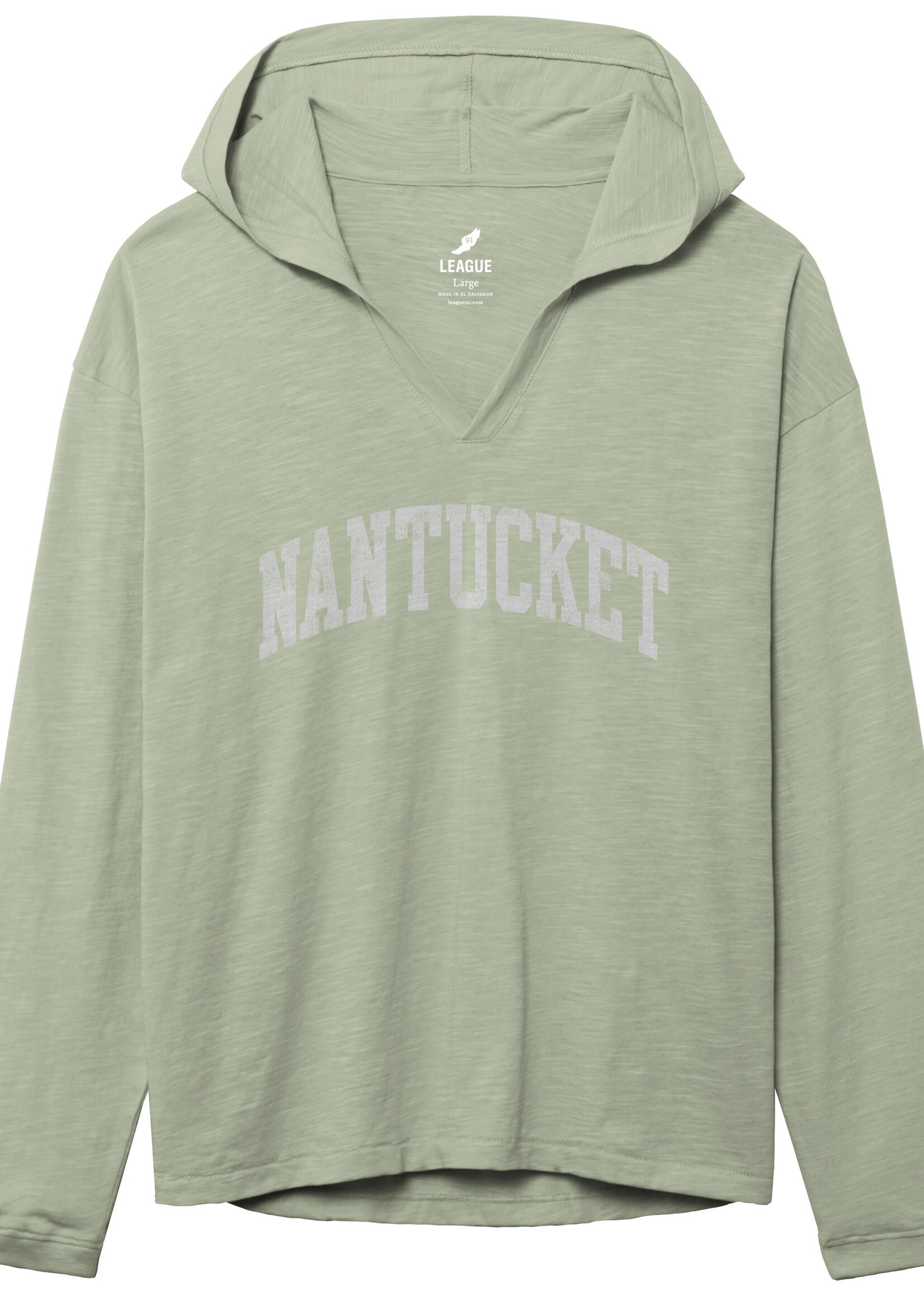 League League Ladies Long Sleeve Hood with Arch