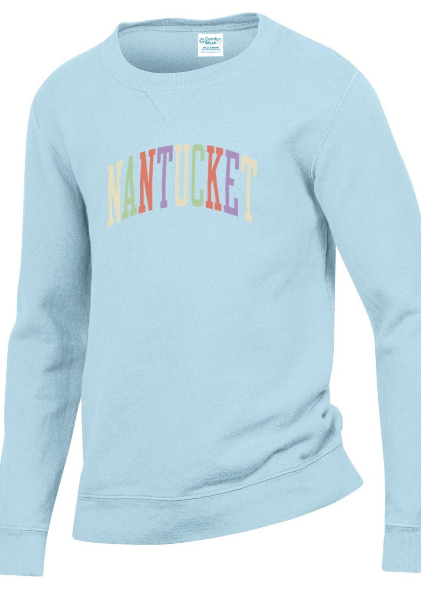 Comfort Wash Comfort Wash Youth Crew Neck Multi Color Arc