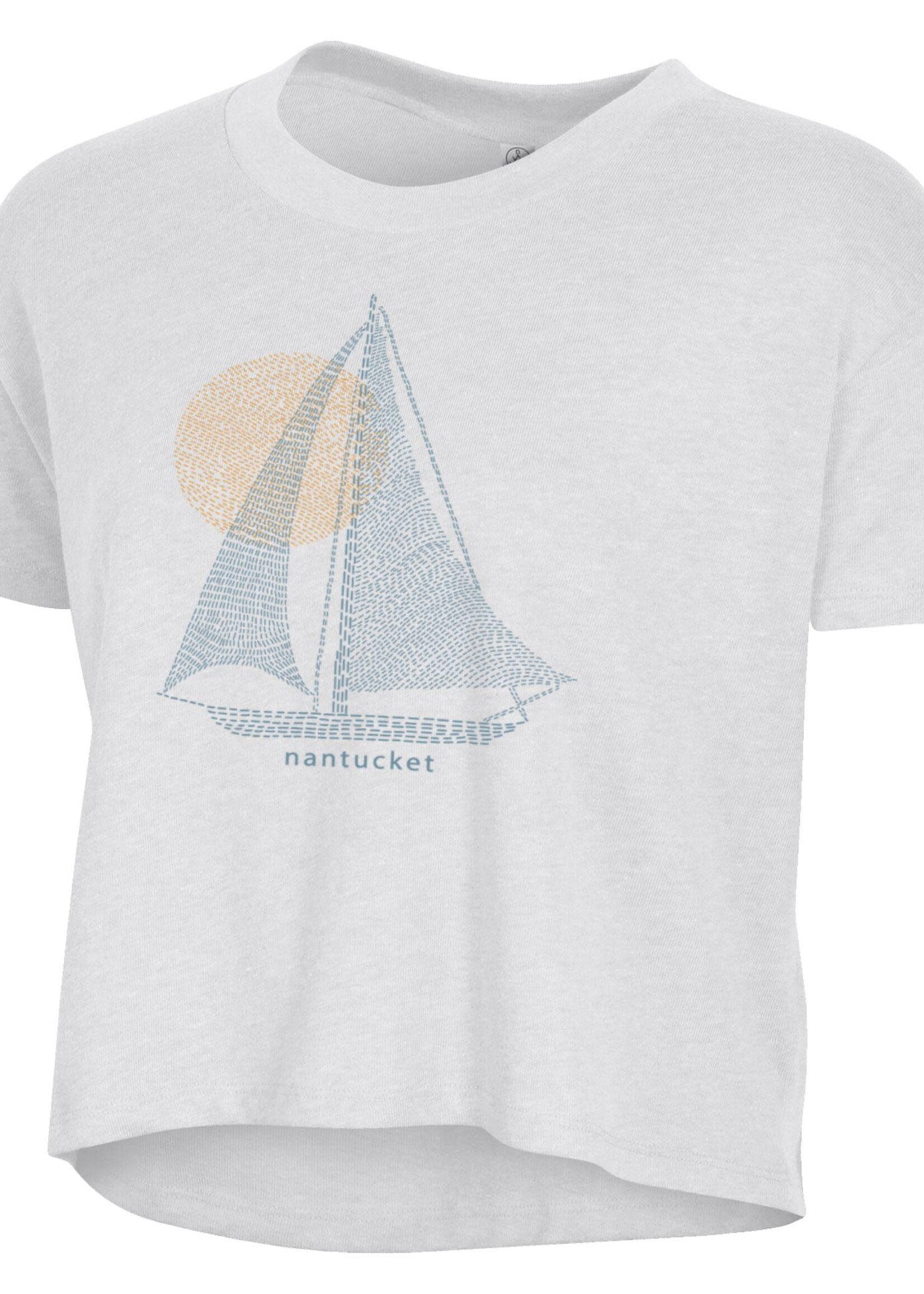 Alternative Apparel Alternative Ladies Crop Tee Sailboat