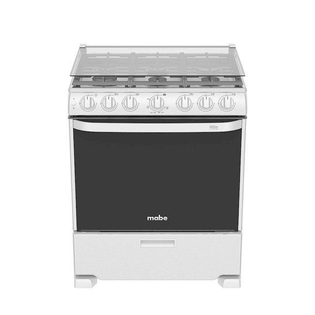 Mabe Mabe Stove 30" s/steel w/broiler w/cover EM7660CFIX2