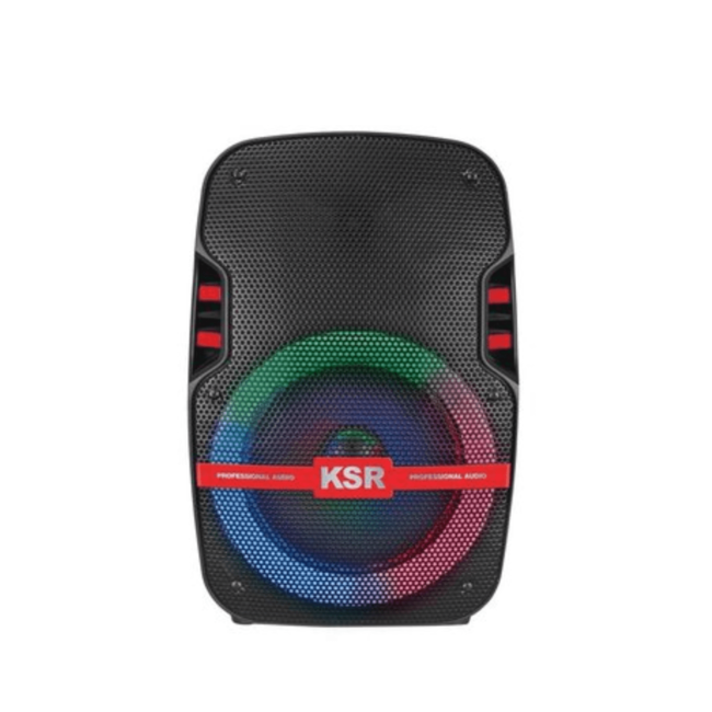 KSR Rechargeable Speaker 8" BT USB LED Light 20W KSW-5008- Damage