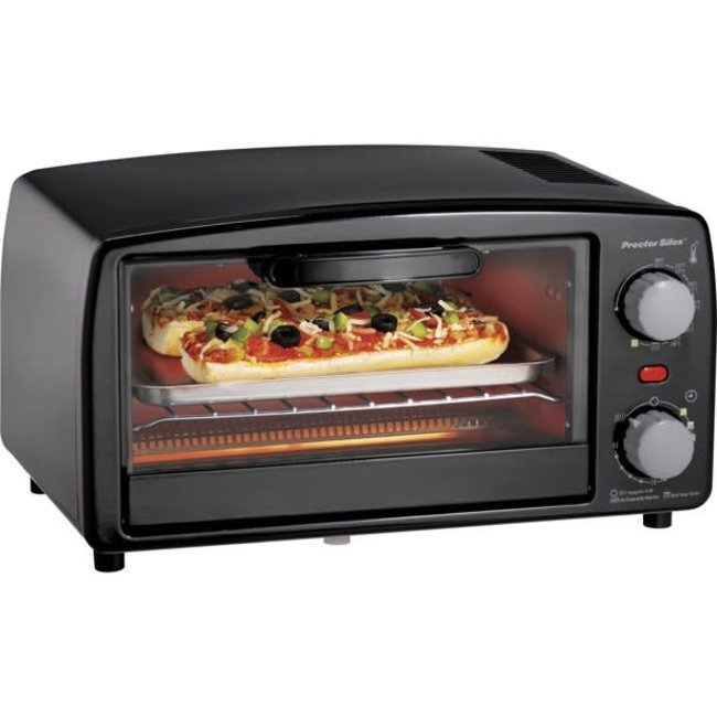 Hamilton Beach Proctor Silex Toaster Oven 4 Slice Black 31118PS