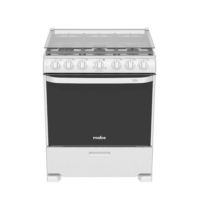 Mabe Mabe Stove 30" s/steel w/broiler w/cover EM7660CFIX1