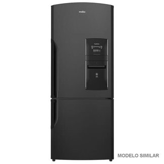 Mabe Mabe Refrigerator 19cu ft b/freezer black SS RMB520IJMRP1