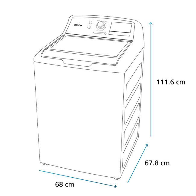 mabe 21 kg washing machine