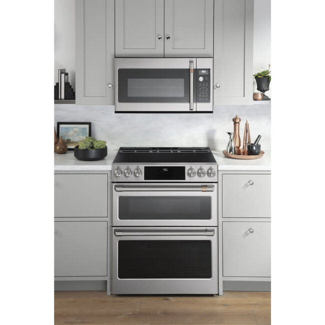 GE Cafe 30" Slide In Electric Stove, Double Oven CHS950P2MS1