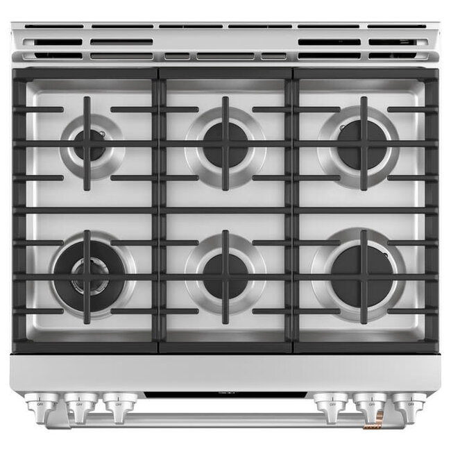 GE Cafe 30" Slide in Gas Stove  S.S C2S900P2MS1