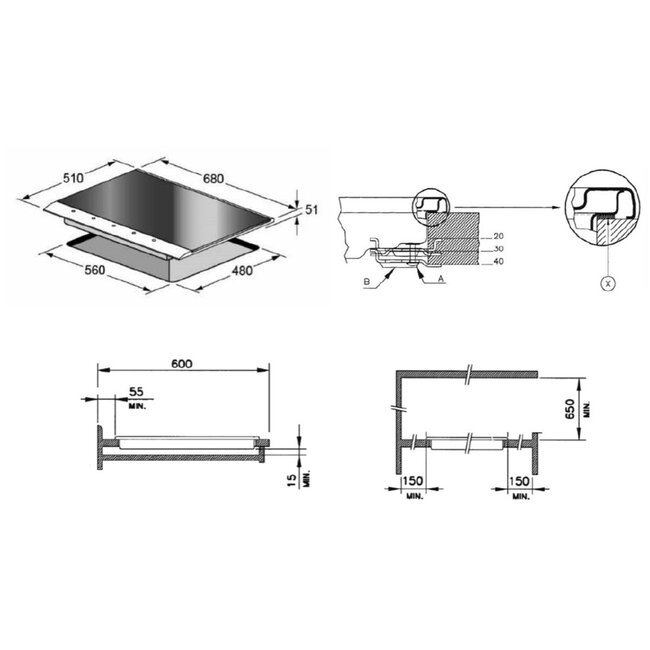 Mabe IO Mabe 24" Electric Stove Top IO614PVI0