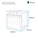 Mabe IO Mabe Oven 60cm, INOX IO6062HGWI0 Gas