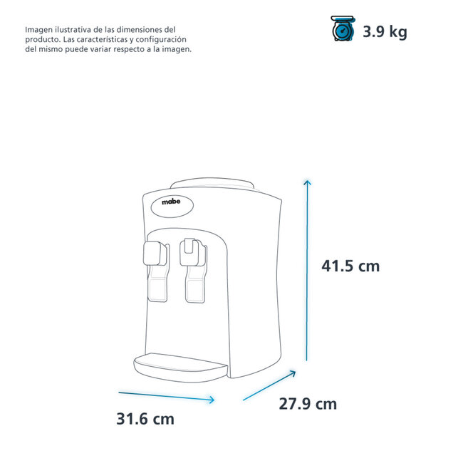 Mabe Mabe Water Dispenser  White EMM2PB