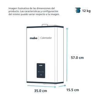 Mabe Mabe Water Heater 16L Silver  CMM16M1FSLP