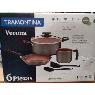 Tramontina Pots & Pans 6pcs Set Black 27899/129