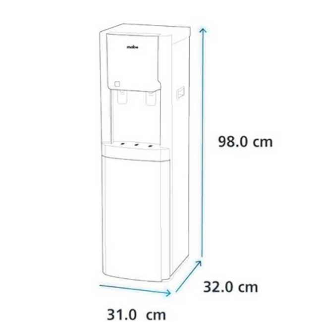 Mabe Mabe Floor Water Cooler White 3 Keys EMDPCCB3