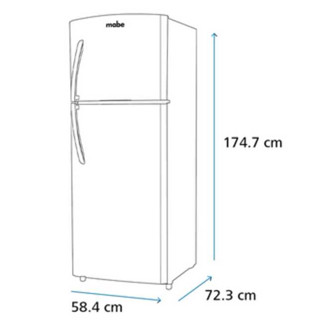 Mabe Refrigerator 11 cuft Silver RMA300FXMRQ0
