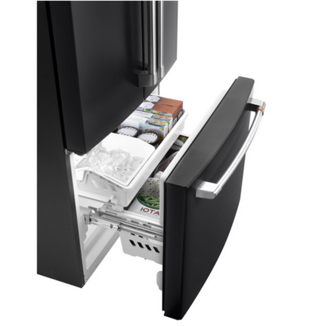 GE Cafe 19 Cuft  French Door Refrigerator Black CWE19SP3ND1
