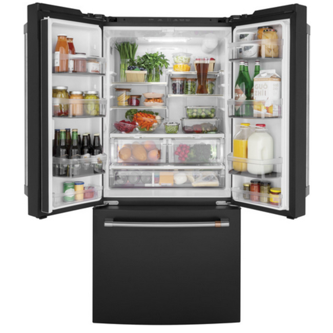 GE Cafe 19 Cuft  French Door Refrigerator Black CWE19SP3ND1