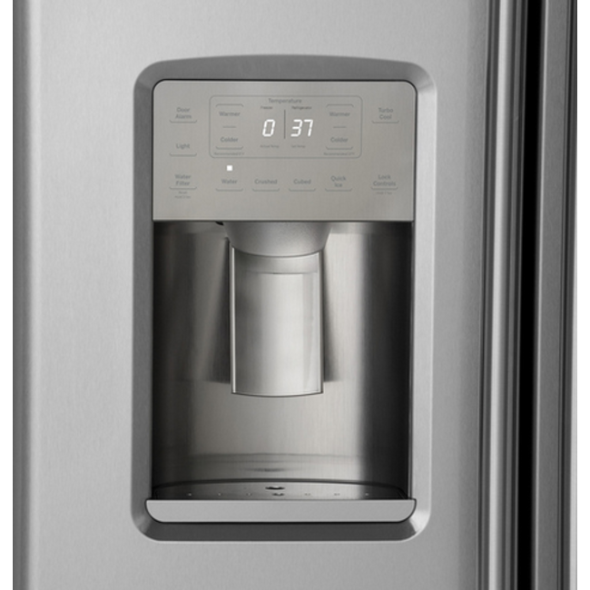 GE Cafe 22 CuFt Refrigerator SXS CZS22MP2NS1