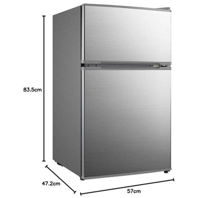 Midea Frigobar 2 Doors Silver 3.4 - New  MRTD04G2NBG2