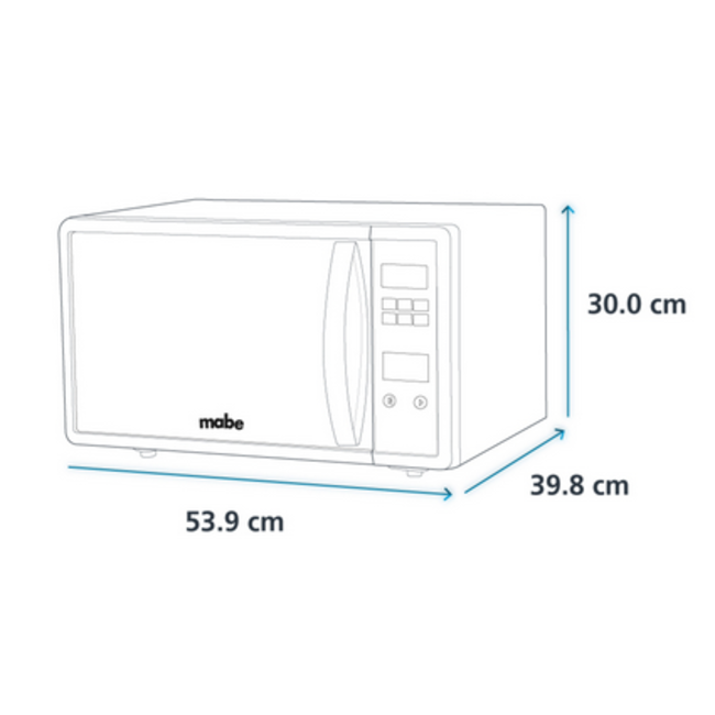 Mabe Mabe Microwave 1.1 ft Silver, mirror HMM111BS