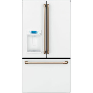 GE Cafe GE CAFE 28 Cuft French Door Refrigerator w/Hot water disp White CFE28TP4MW2