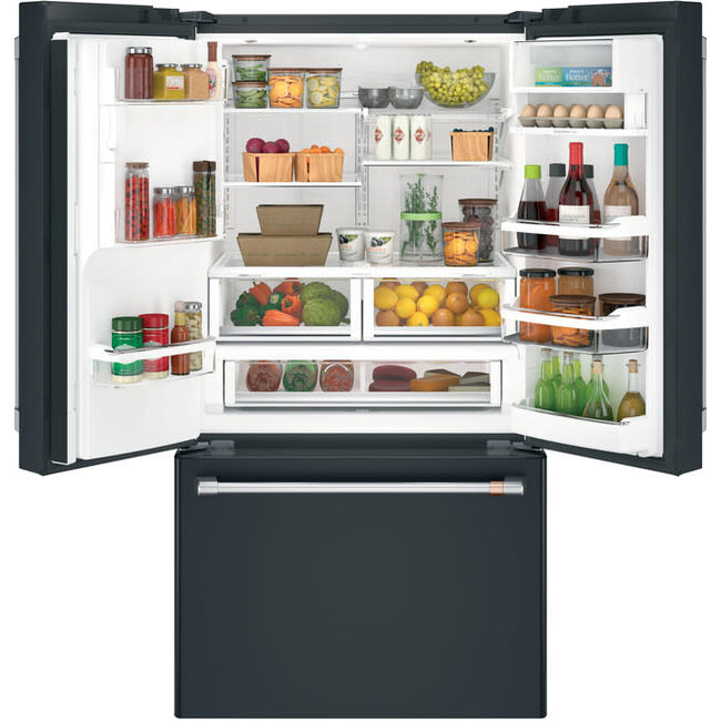 GE Cafe 28 cuft French Door Refrigerator w/ Hot Water Dispenser Black CFE28TP3MD1