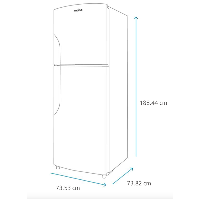Mabe Mabe Refrigerator 19 cuft Inox Mate RMS510IVMRM0