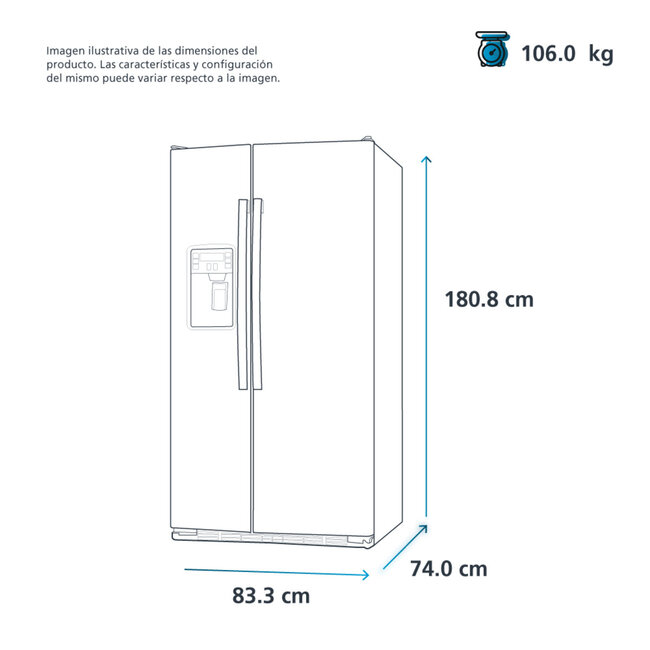Mabe Refrigerator 18 CUFT 4 Door MTM482SENSS0